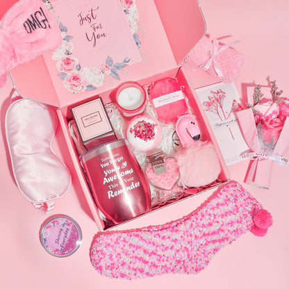 Rosy Aroma Candle Bath Gift Box