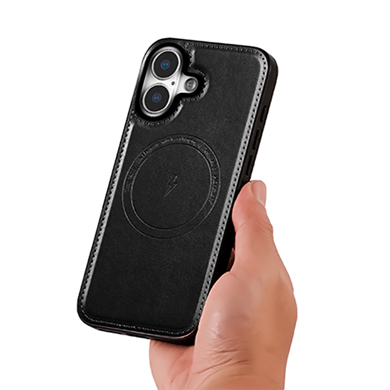 Compatible with iPhone 17 Hanman Miro Leather 2-in-1 Wallet Case with Magnetic Back
