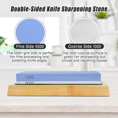 Sharp Pebble Premium Whetstone Knife Sharpening Stone 2 Side Grit 1000/6000 Waterstone