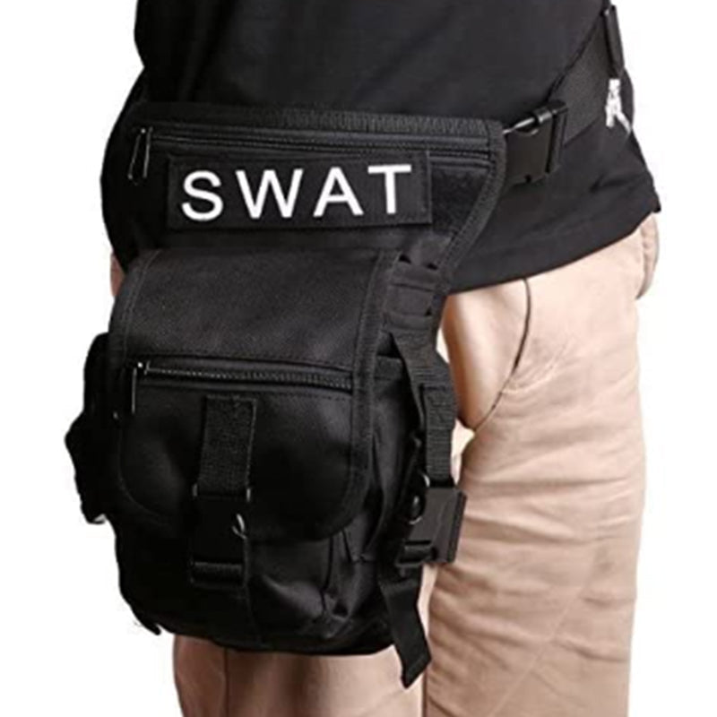 Men's Drop Leg Pouch Tools Bags Tactical Leg Bag Black
