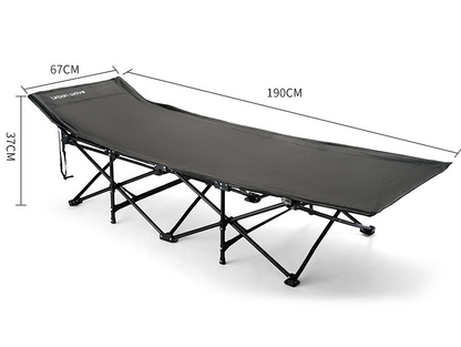 Urban Wave Heavy-Duty 10-Leg Folding Camp Stretcher with Ergonomic Headrest YQ15820