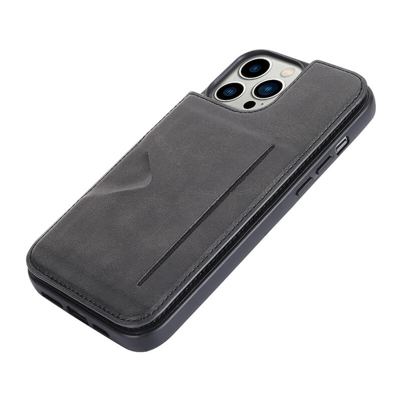 Mika Series PU Leather Wallet Stand Compatible with iPhone 16 Pro Case with Magnetic Close