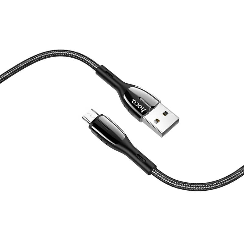 Hoco Type-C to Micro Smart Indicator Charging Data Cable 1.2M U89