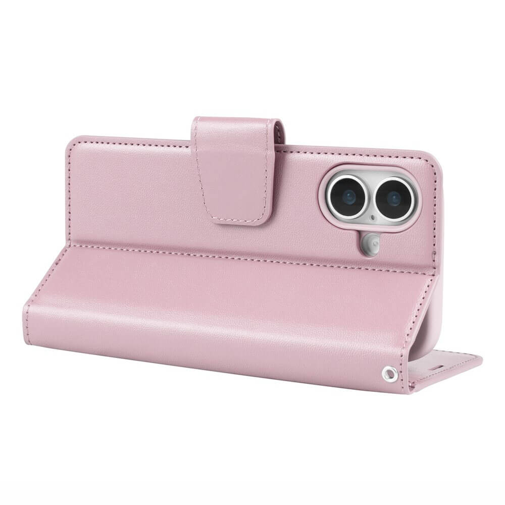 Compatible with iPhone 17 Hanman Mill Series Leather Wallet Flip Case