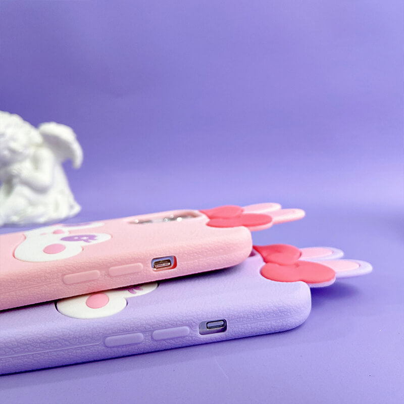 Suitable for Phone Q Uncle Cute Bunny Silicone Phone Case