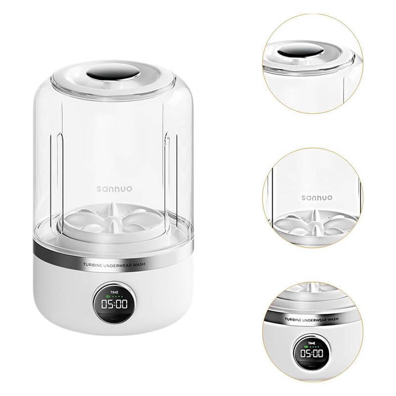 Mobie 1L Mini Wireless Portable Washing Machine For Bra Underwear Socks YE02