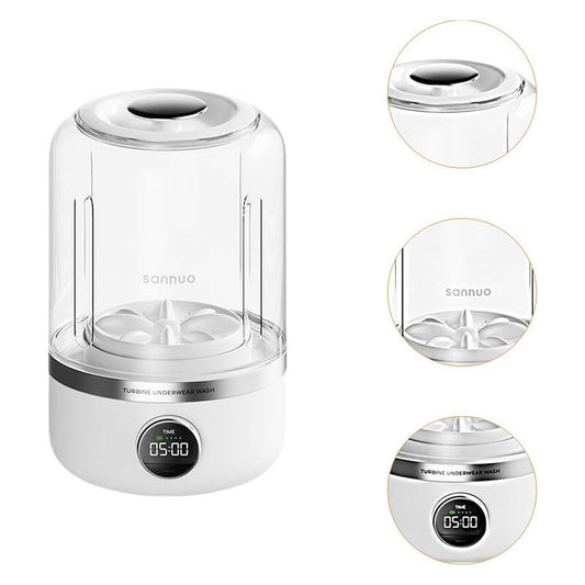 Mobie 1L Mini Wireless Portable Washing Machine For Bra Underwear Socks YE02