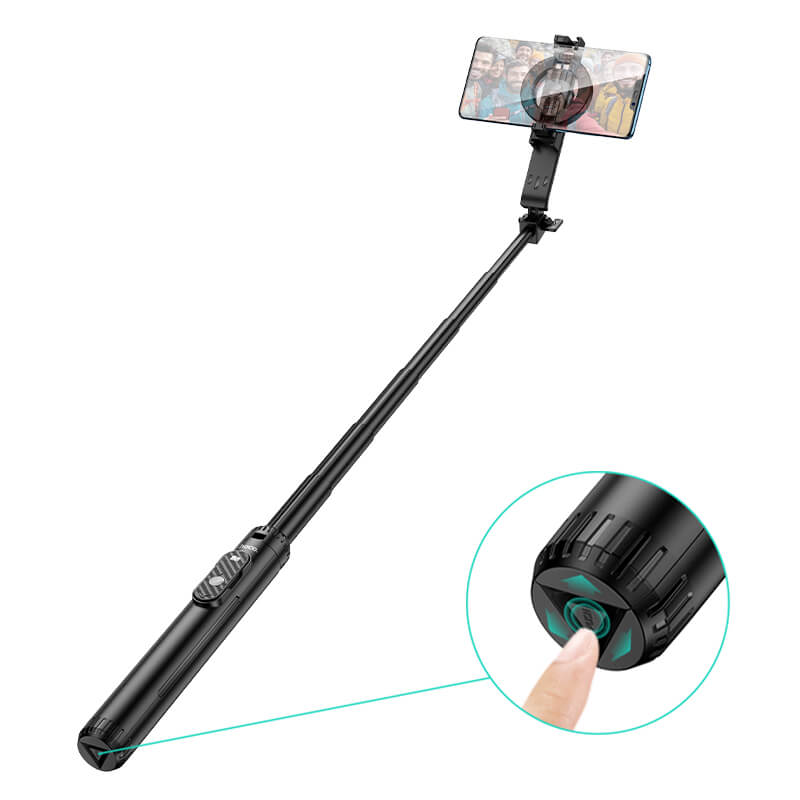 Hoco Aluminum Alloy MagSafe Clamp Bluetooth Remote Tripod Selfie Stick K25