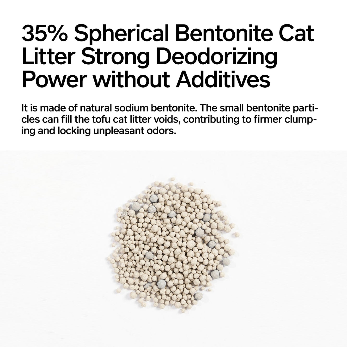PIDAN 3-in-1 Blend Cat Litter (Tofu, Spherical Bentonite Clay,  Activated Carbon Infused Tofu)