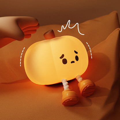 Mobie Little Pumpkin Soft Touch Silicone Pat Light Night Lamp