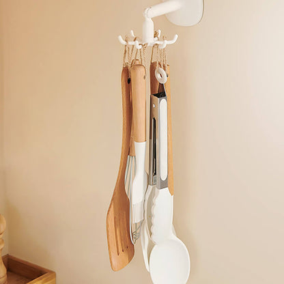 Mobie 2 Pack Multi Functional Hexagon Rotating Hooks for Space Saving Storage E23164