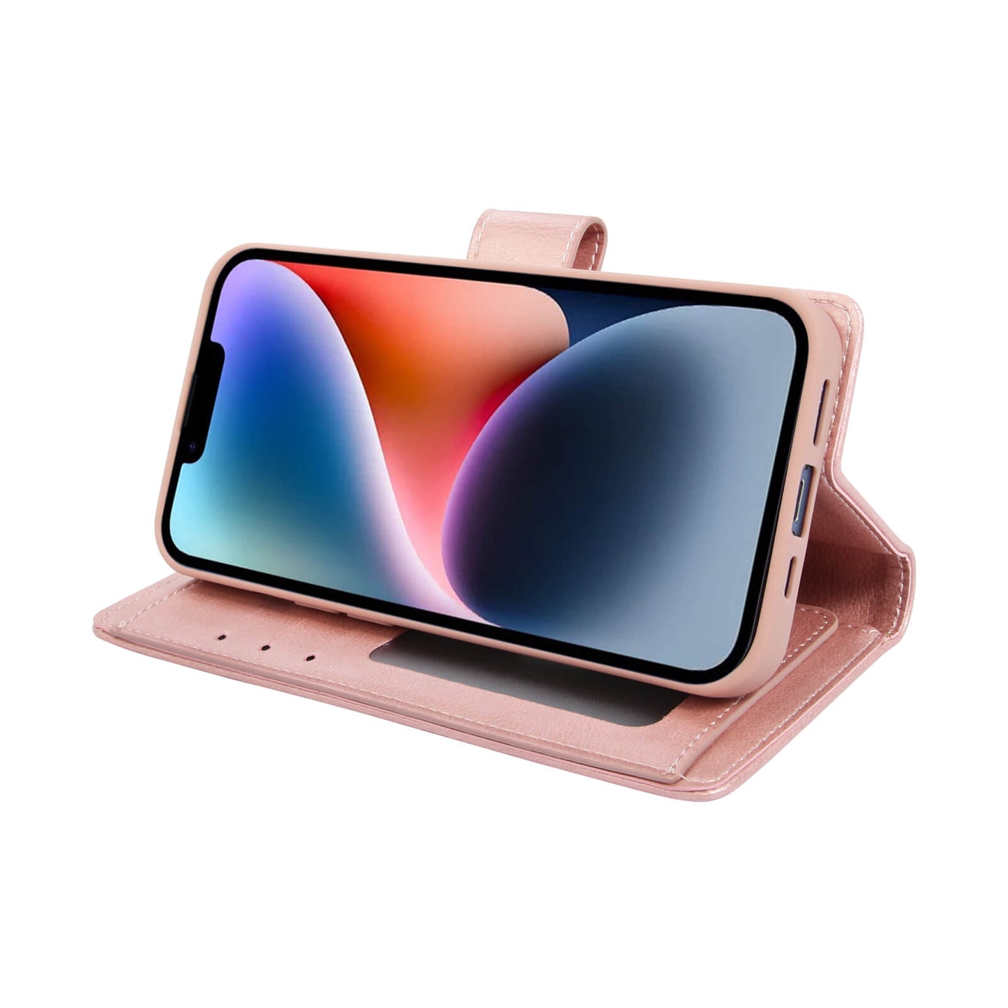 Suitable for Phone Hanman Mila Series Leather Dual Wallet Filp Case
