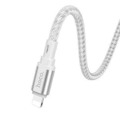 Hoco Crystal Ice Type-C to Lightning PD Silicone Charging Data Cable X98