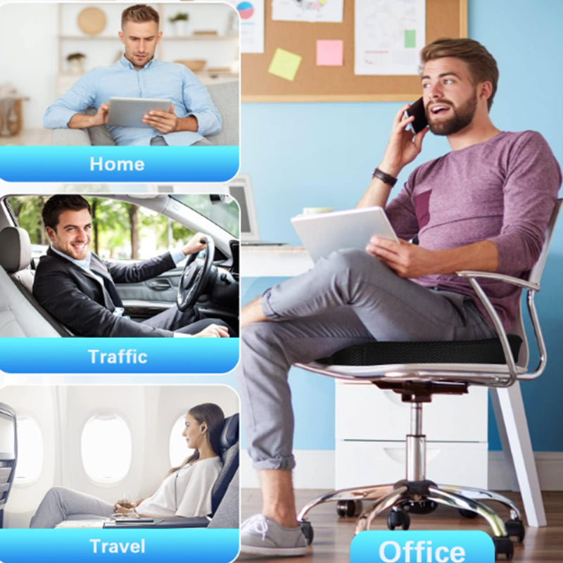 Office Chair Gel Seat Cushion - Car Seat Cushion Tailbone Pain Relief Chair Pad