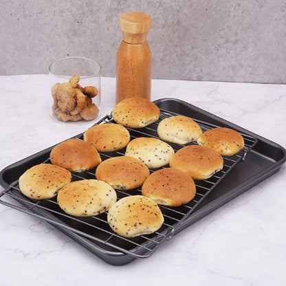 Premium Nonstick Carbon Steel Multipurpose Baking Pan Set dark Grey