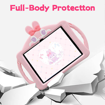 Cute Rabbit Protection Compatible with iPad 10th 10.9 2022 Case with Foldable Kickstand