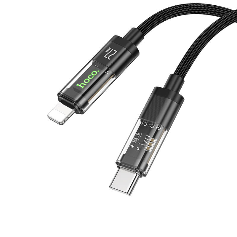 Hoco Transparent Discovery Edition 20W PD Charging Data Cable for iP U116