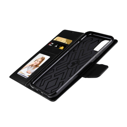 Hanman Mill Series Leather Wallet Flip Case Compatible with iPhone 15