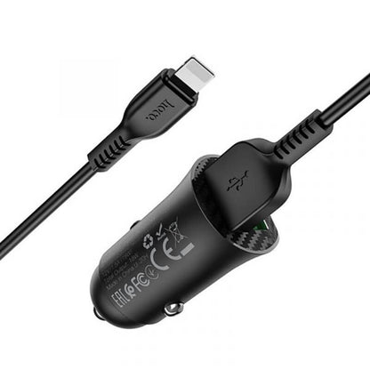 Hoco 18W Dual USB-A Port Fast Car Charger Z39
