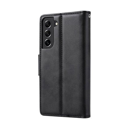 Compatible with Samsung S26 2026 Hanman Miro Leather 2-in-1 Wallet Case with Magnetic Back