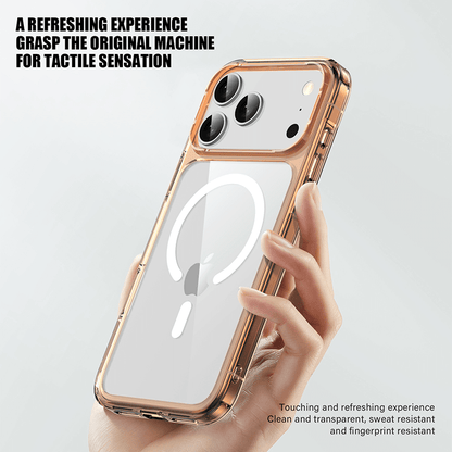 Aurora Magnetic Series Crystal Transparent Compatible with iPhone 17 Pro Max Case
