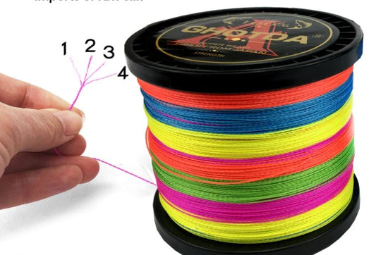 40lb 1000M Ghotda PE4 Fishing Braid -Multicolor