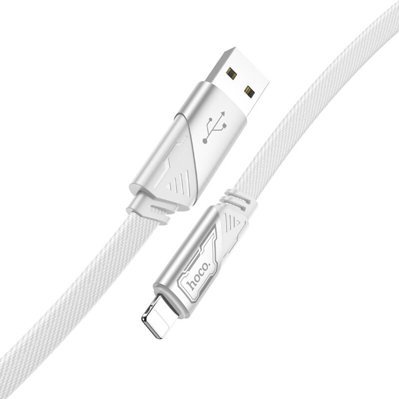 Hoco Braided Lighting to USB-A 2.4A Charging Data Cable 1.2m U119