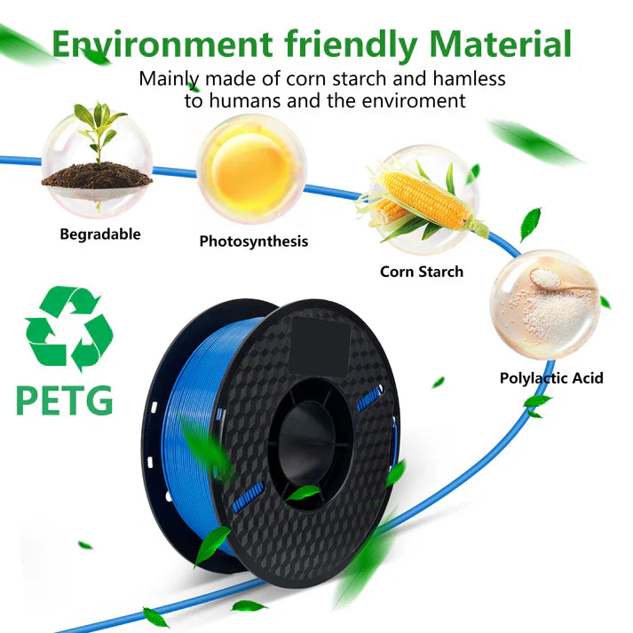 3D Printer Filament PETG Consumable (Blue)