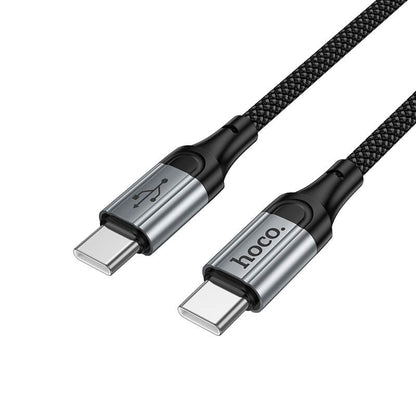 Hoco 60W Fast Charging Type-C to Type-C Nylon Spring Coiled Cable 1.5m X121