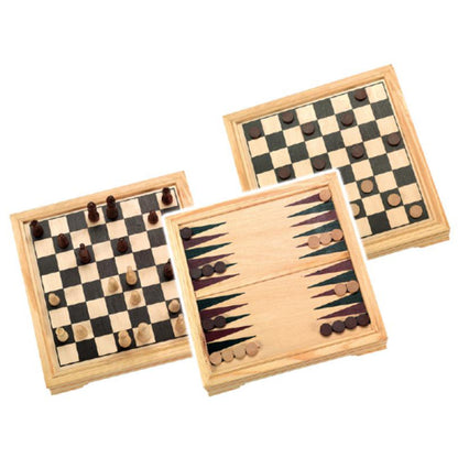 Elegant wooden chess board 7 in 1
