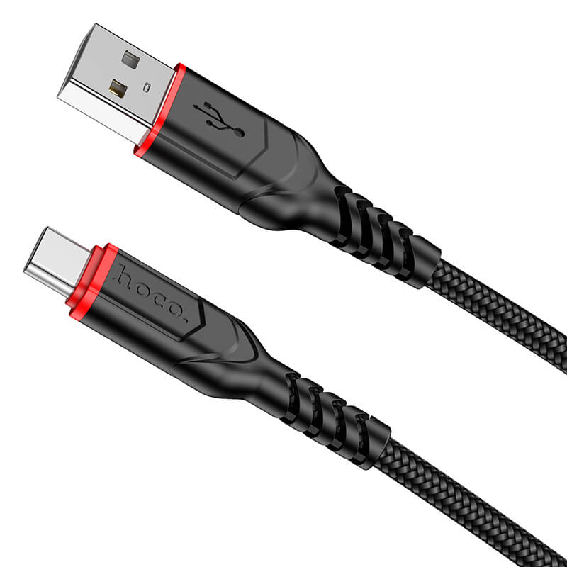Hoco Nylon Braided Charging Cable USB to Type-C 2m 3A X59