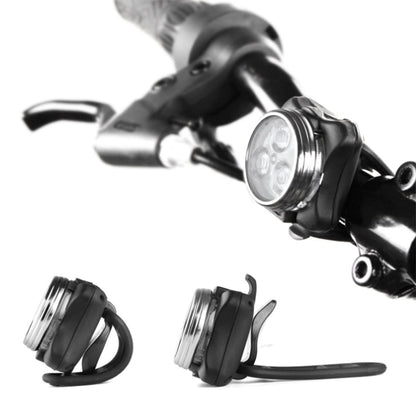 2pcs Round Bike Light USB Rechargeable Front Headlight & Rear LED Light