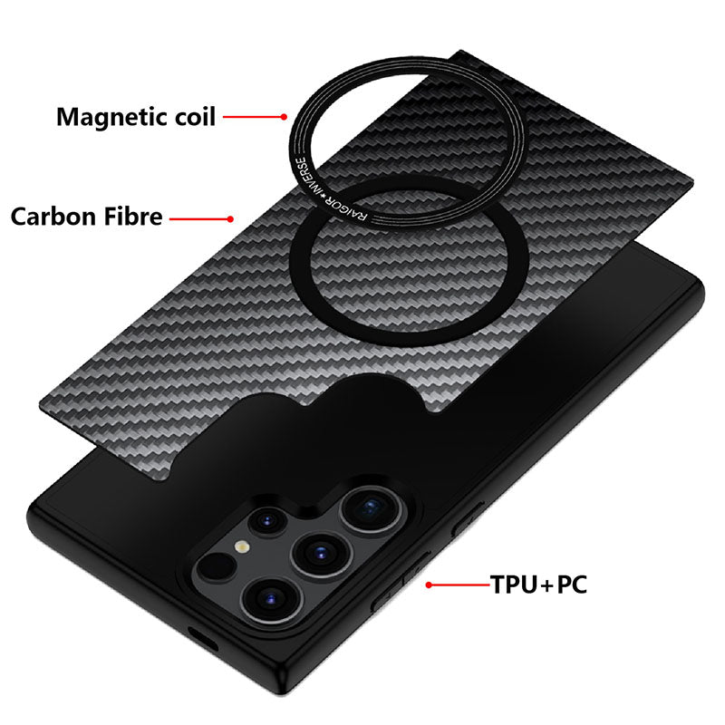 Compatible with Samsung S26 2026 Scott Plus Series Shockproof Magnetic Phone Case