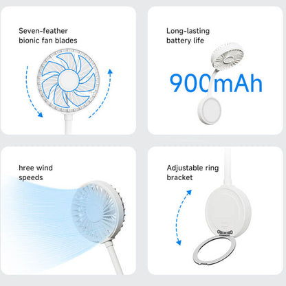 Mobie Magnetic Phone Fan with Ring Stand and Flexible Hose AF07