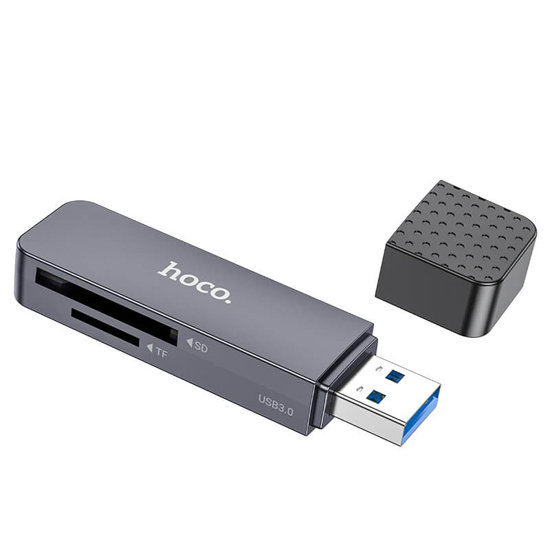 Hoco Compact USB 3.0 High Speed Dual Slot SD TF Memory Card Reader HB45