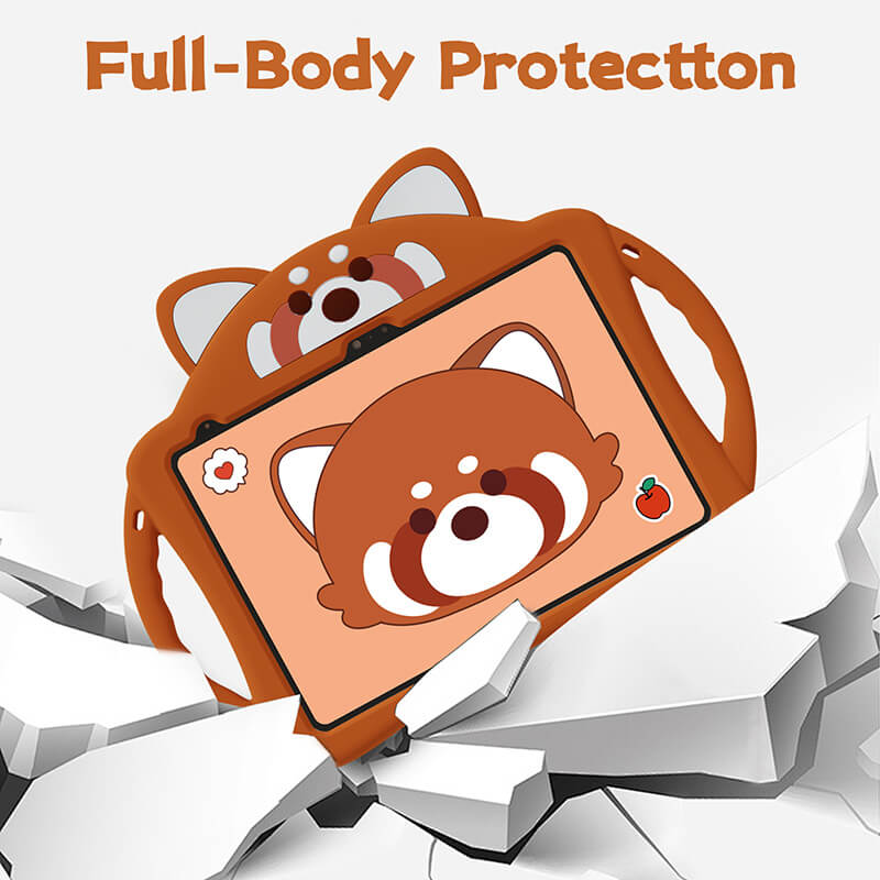 Lesser Panda Protection Compatible with iPad 5th 9.7 2017 Case with Foldable Kickstand