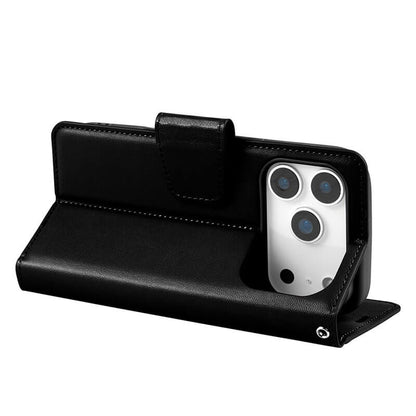 Compatible with iPhone 17 Pro Hanman Mill Series Leather Wallet Flip Case
