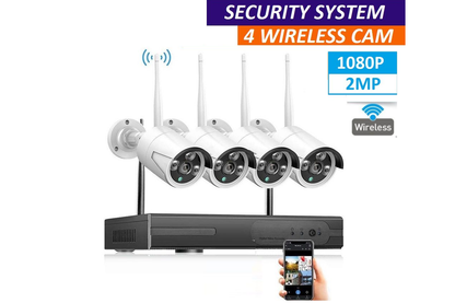 Wireless Security Camera system with 4 Cameras