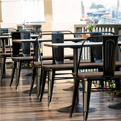 Industrial Metal Dining Bench