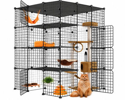 Cat Cage DIY Enclosure Pet Crate Rabbit Hutch Pet Playpen
