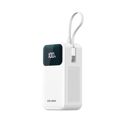 Mobie 65W Built-in USB-C Cable Triple Ports 20000mAh Power Bank A362