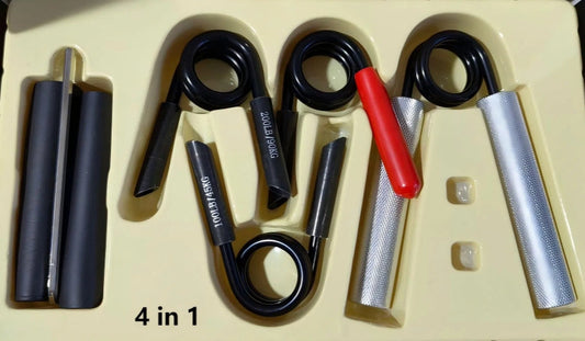 4-In-1 Adjustable Hand Grip Strengtheners Set Hand, Wrist & Forearm Strengthener