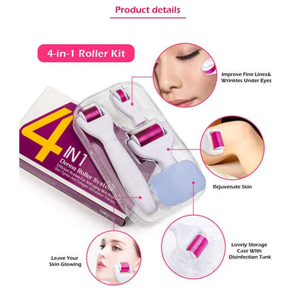 Derma roller with storage case