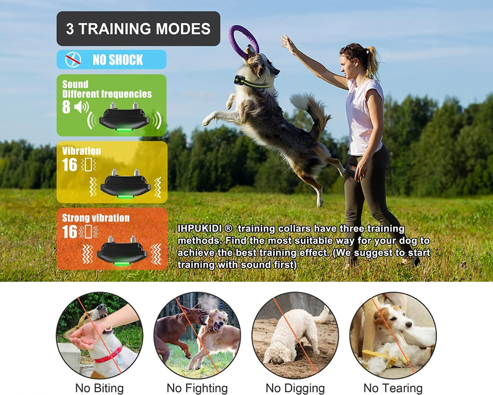 Dog Training Anti Bark Collar with Remote