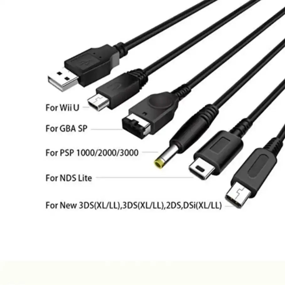 5-in-1 Fast Charging Cable | Multi-Connector USB Cable for Phone & Devices