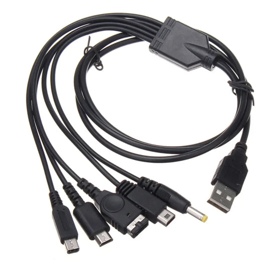 5-in-1 Fast Charging Cable | Multi-Connector USB Cable for Phone & Devices