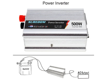 Car inverter 12V to 220V 500W