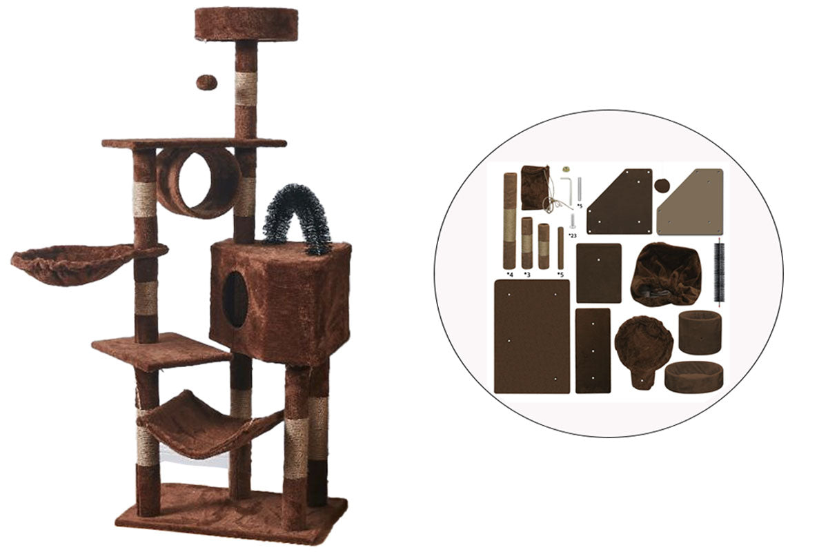 Cat Toys Pet Cat Tower Condo Cat Tower 150 CM Promo