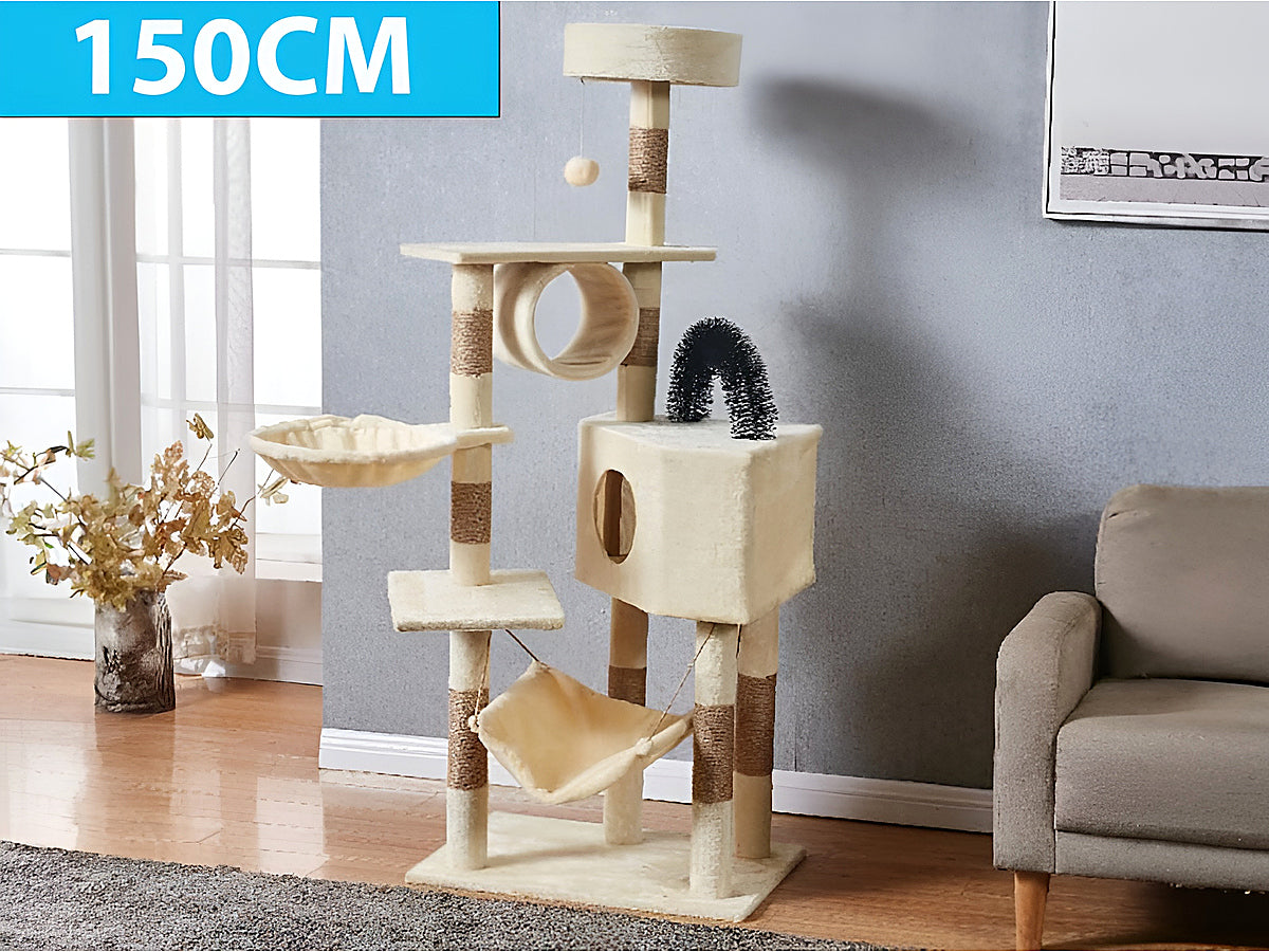 Cat Tree House Scratching Post Tree Play House