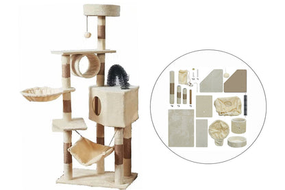 Cat Tree House Scratching Post Tree Play House